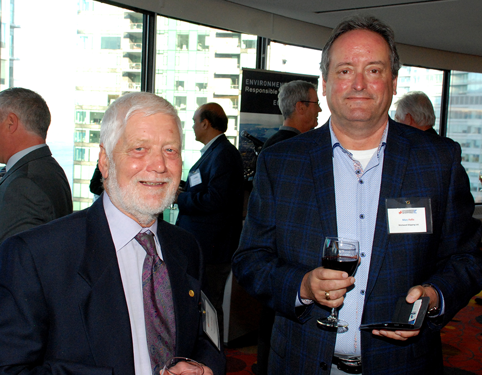 2. Former COSBC President Ron Cartwright with Marc Fellis (Westward Shipping Ltd.).