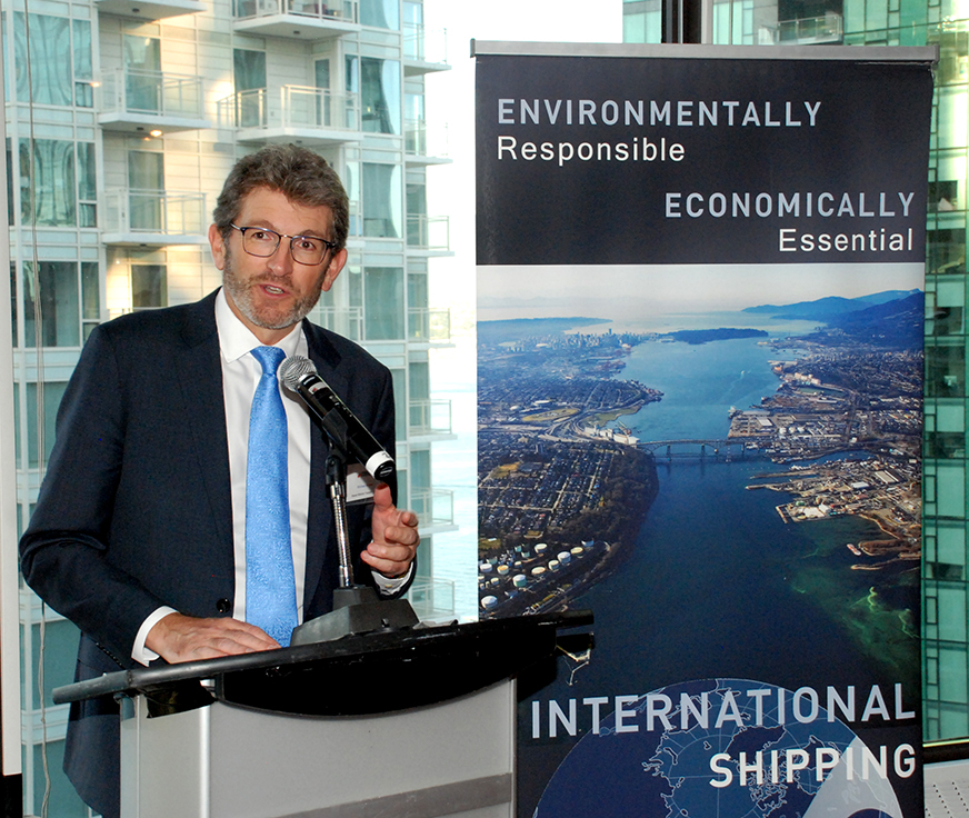 15. Transport Canada Deputy Minister Michael Keenan spoke about the government's recognition of the importance of shipping.